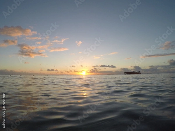 Obraz Sunset in Mauritius 