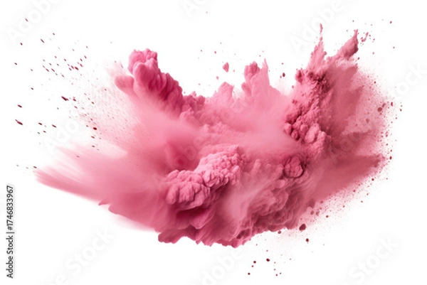 Obraz Abstract pink powder explosion