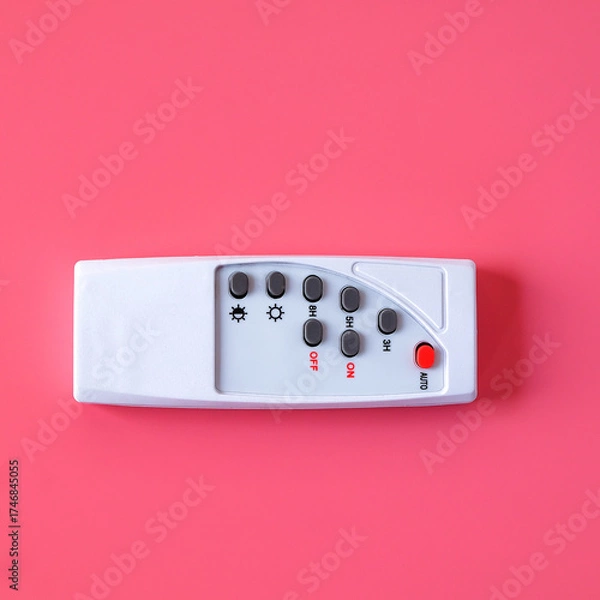 Fototapeta White remote control for various electrical appliances.