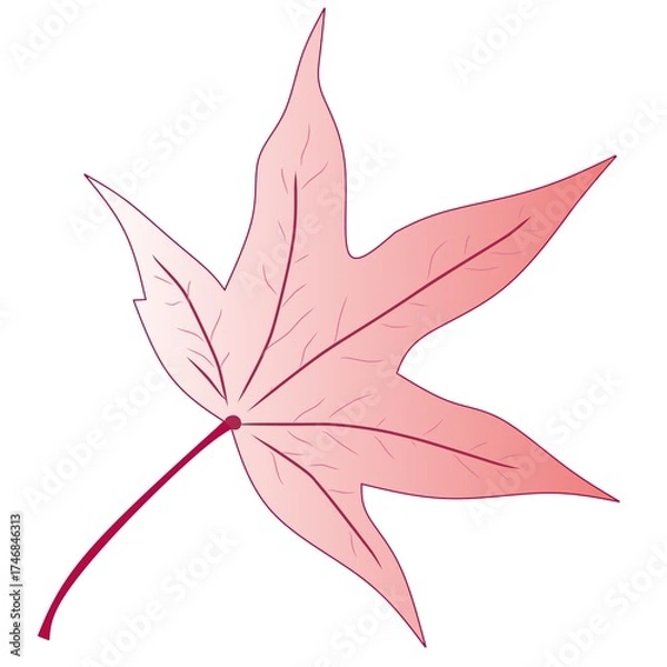 Fototapeta abstract floral background. Autumn leaf