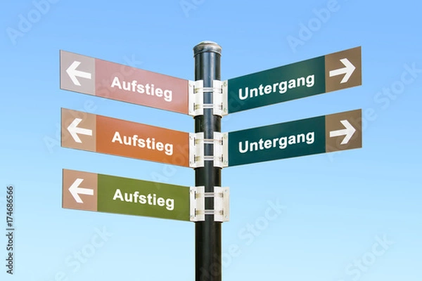 Obraz Schild 294 - Aufstieg
