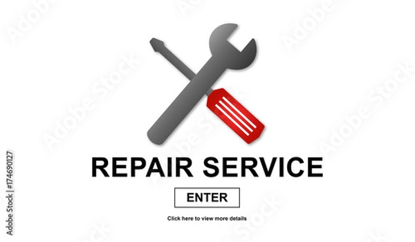 Fototapeta Concept of repair service