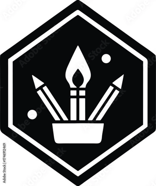 Fototapeta Art Class vector icon.