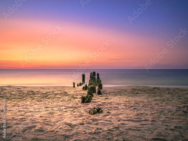 Obraz Sonnenuntergang Ostseeküste