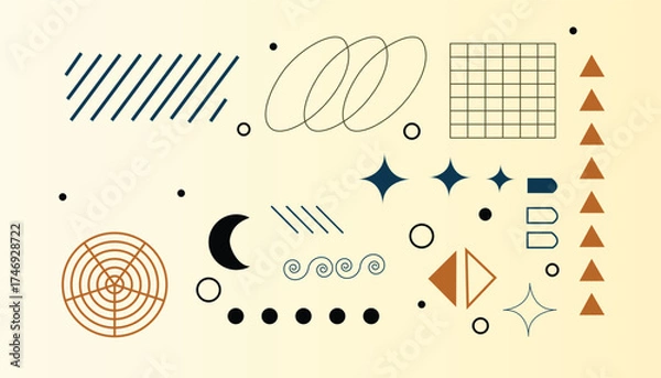 Obraz Abstract Geometric Shapes Collection