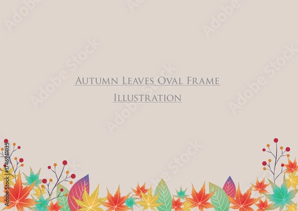 Obraz 紅葉で飾る秋のフレーム5