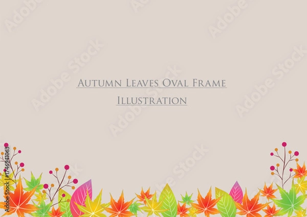 Obraz 紅葉で飾る秋のフレーム4