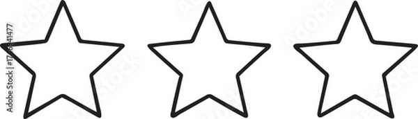 Fototapeta Simple Star Outline Icon