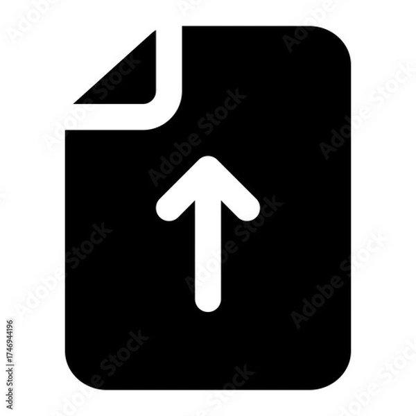 Obraz file upload icon for illustration