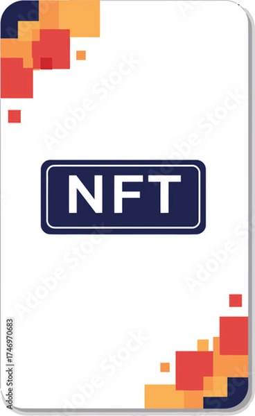 Obraz NFT Logo Card Design