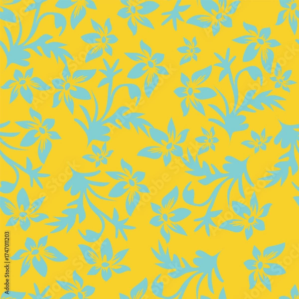 Fototapeta seamless floral pattern