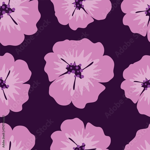 Fototapeta seamless floral pattern