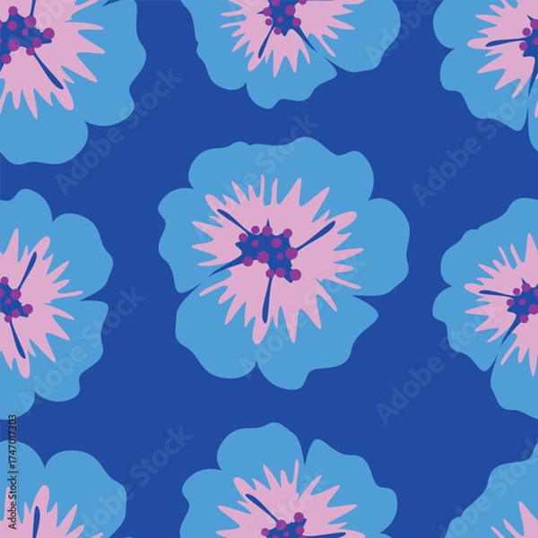 Fototapeta seamless floral pattern