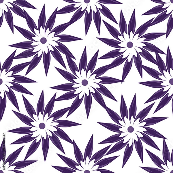 Fototapeta seamless floral pattern