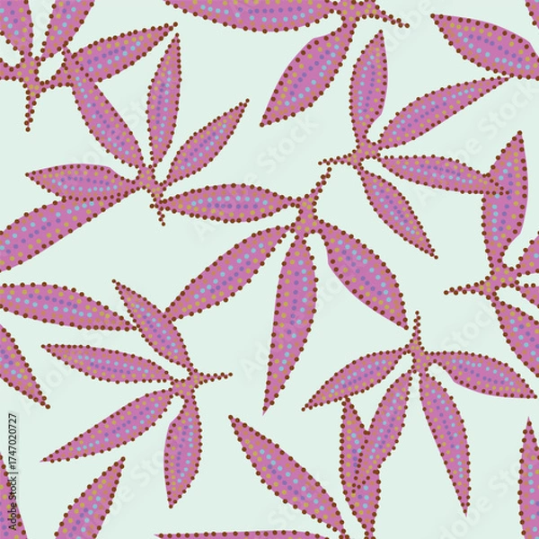 Fototapeta seamless floral pattern