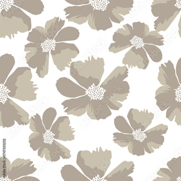 Fototapeta seamless floral pattern