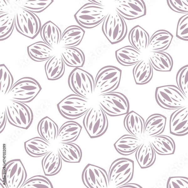 Fototapeta seamless floral pattern