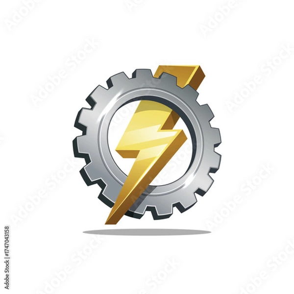 Obraz bolt abstract logo modern style