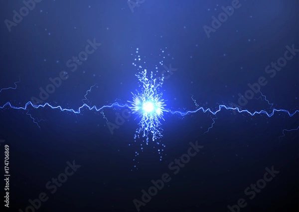 Fototapeta Collision of lightning