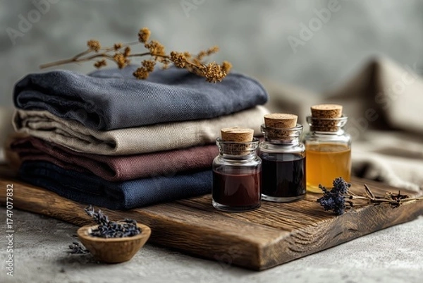 Fototapeta Textile Dye Sample Mockup