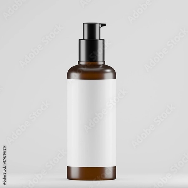 Obraz Amber Pump Bottle Mockup