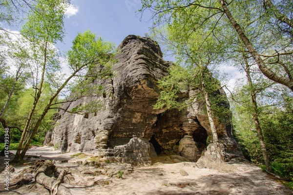 Obraz Tiské Stěny - wiosna w Szwajcarii Czesko-Saksońskiej