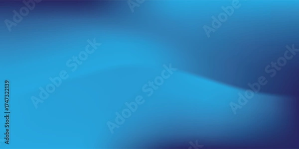Fototapeta Minimalist Abstract Blue gradient studio room, abstract background pattern, walls and floor reflect neon lights. art