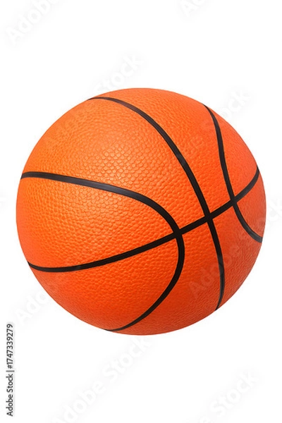 Obraz Orange basketball isolated on transparent background