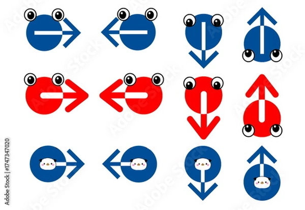 Obraz 方向を追う視線