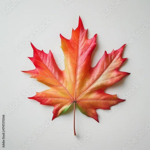 Obraz red maple leaf