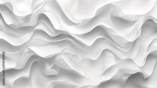 Fototapeta Minimalist white background for modern website header visuals