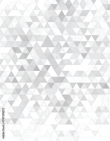 Fototapeta Abstract geometric pattern of overlapping triangles in shades of gray and white (1)