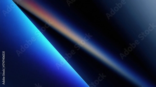Fototapeta Abstract Gradient Design Featuring Blue Tones and Light Interplay in a Modern Style