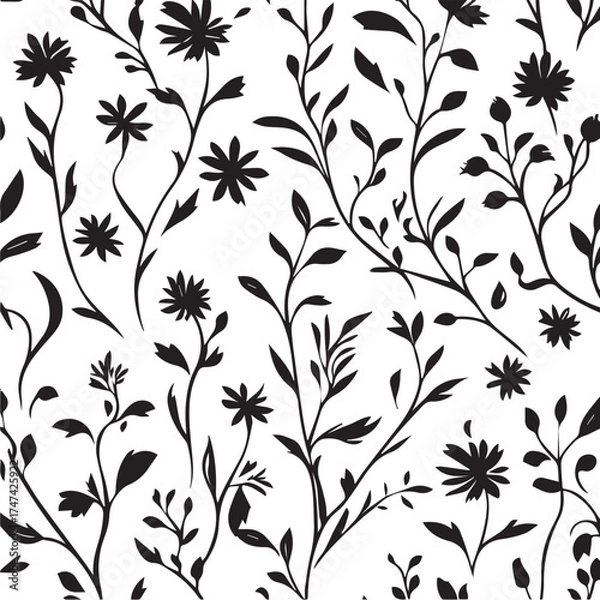 Fototapeta Whispers of Wild Blooms in Gentle Motion