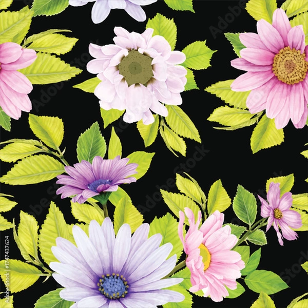 Obraz beautiful floral seamless pattern