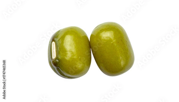 Obraz "Realistic Vector Illustration of Green Olives Isolated on White Background for Food, Mediterranean, and Culinary Design"