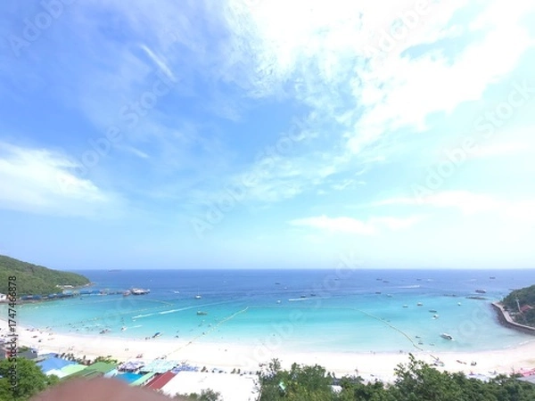Obraz tropical beach and blue sky