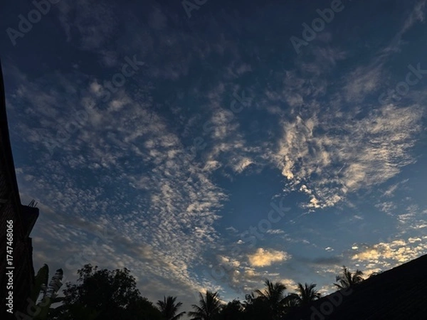 Obraz sunset in the city