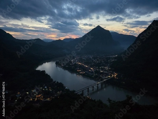 Obraz lake and mountains