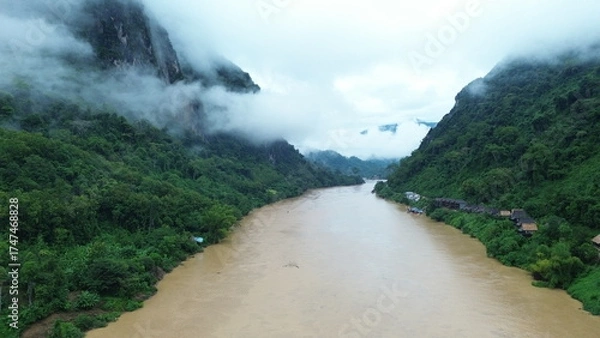 Obraz waterfall in the mountain