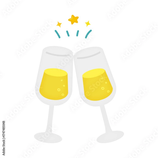 Obraz 乾杯　シャンパン