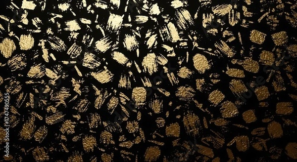 Obraz black and yellow background