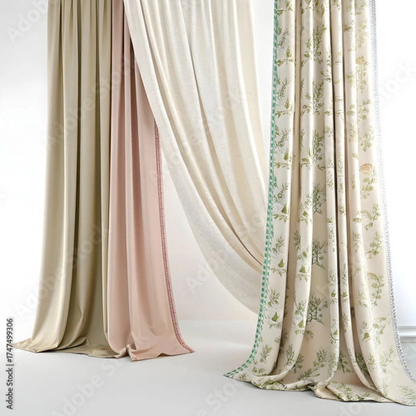 Obraz Elegant Curtain with Window View"