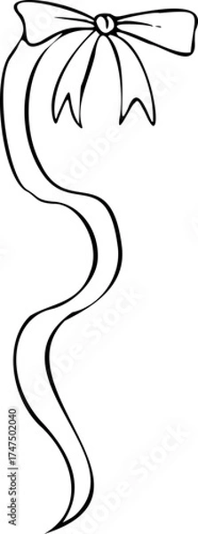 Obraz Hand Drawn Ribbon Frame Decoration