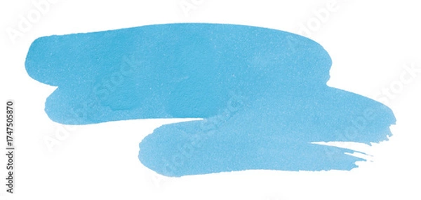 Fototapeta light blue watercolor background. Artistic hand paint. Isolated on transparent background.