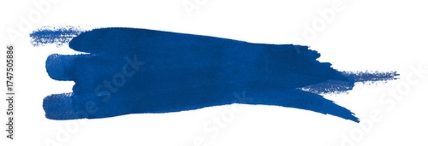 Fototapeta blue watercolor background. Artistic hand paint. Isolated on transparent background.