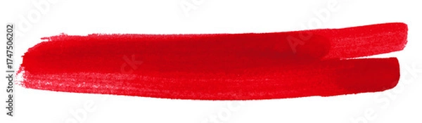 Fototapeta red watercolor background. Artistic hand paint. Isolated on transparent background.