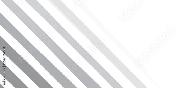 Obraz White and Gray Diagonal Striped Pattern
