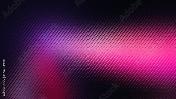 Fototapeta Abstract textured background with diagonal lines in vibrant shades of pink purple and blue