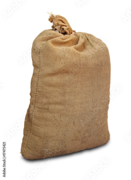 Obraz Full big sack isolated on white